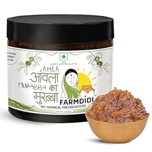FarmDidi | Aavla Murabba with Jaggery 325G | Amla Chunda with Jaggery |Awla ka Murabba| Sweet & Tangy| Homemade |Khatta Mitha|Oil free | No preservatives| Organic |Aavle ki chutney | Amla Chutney | Gooseberry Pickle